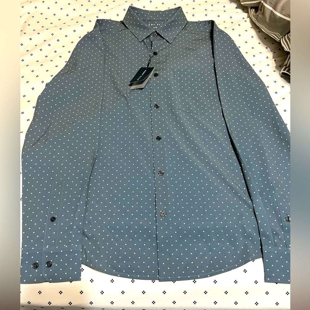 Perry Ellis Men Medium Stretch long sleeves